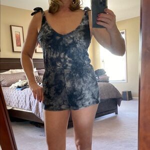 Women's Tie-Dye stretch romper